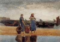 Homer, Winslow - Two Girls at the Beach, Tynemouth